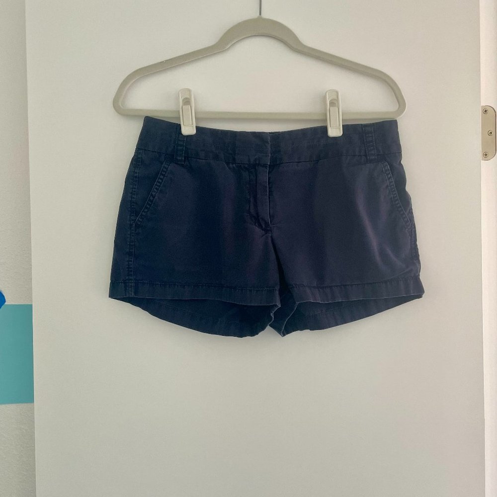 J.Crew Navy Chino‎ Shorts, Size 6